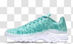 Nike Air Max Plus Sneakers Shoe - White - Swimming Pool Transparent PNG