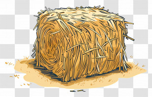 Hay Bale - Hay Bale Illustration For Farming Activities Transparent PNG