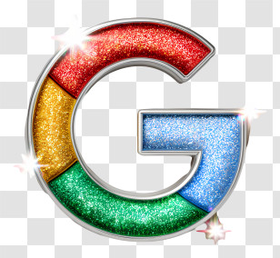 Google Logo - Glittery Colorful Letter G Transparent PNG