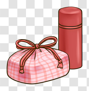 Cartoon - Lunch Bag And Thermos Transparent PNG
