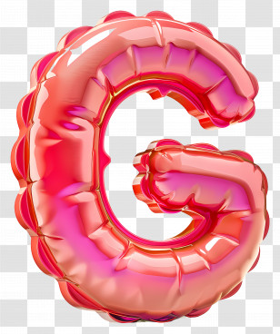 Letter G - Red Balloon Letter G Transparent PNG