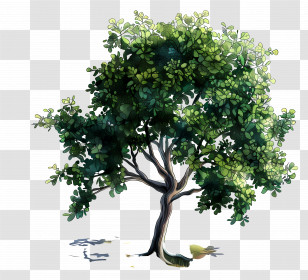 Green Tree - Green Tree With Dense Foliage Transparent PNG