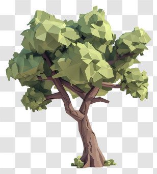 Green Tree - Lush Green Tree In Nature Transparent PNG