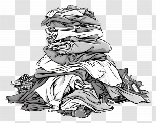 Pile Of Clothes - Pile Of Clothes For Laundry Day Transparent PNG
