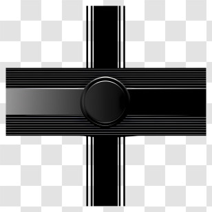 Black Border - Stylish Black Ribbon Design Transparent PNG