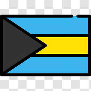Bahamas Flag - Flag Of The Bahamas Transparent PNG