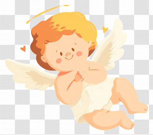 Cartoon Cupid - Cute Little Angel Transparent PNG