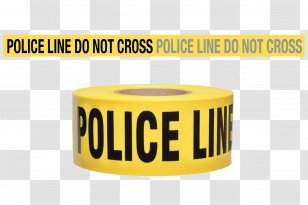 Barricade Tape Police Officer Line Do Not Cross - Academy Transparent PNG
