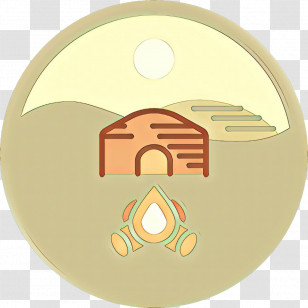 Yellow Circle Beige Lock Transparent PNG