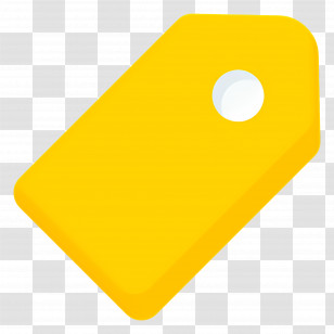 Price Tag - Yellow Tag Icon Transparent PNG