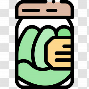 Pickle Jar - Pickles In A Jar Transparent PNG