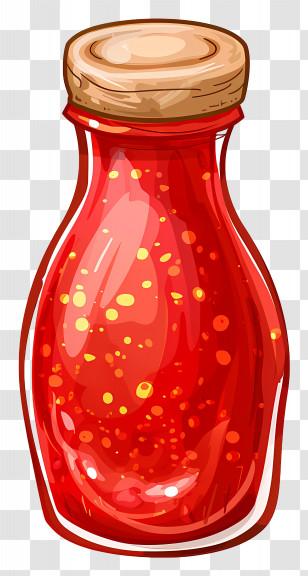 Ketchup Tomato Sauce - Red Sauce Bottle Illustration Transparent PNG