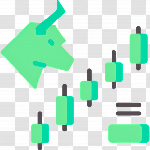Stock Market - Bull Market With Candlestick Chart Transparent PNG
