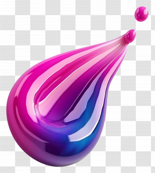 Nail Polish - Colorful Liquid Drop Transparent PNG