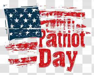 Patriot Day - Patriot Day Tribute With Flag Design Transparent PNG