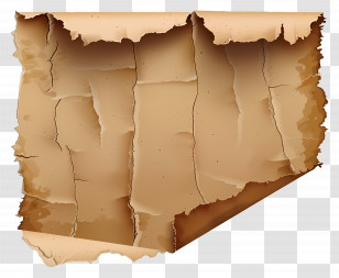 Brown Ripped Paper - Old Torn Parchment With Rustic Edges Transparent PNG