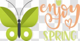 Butterflies Logo Meter Leaf Green Transparent PNG