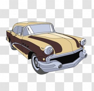 Car Black And White Drawing Illustration - Color - A Transparent PNG