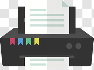 Printer - Office Printer With Paper Transparent PNG