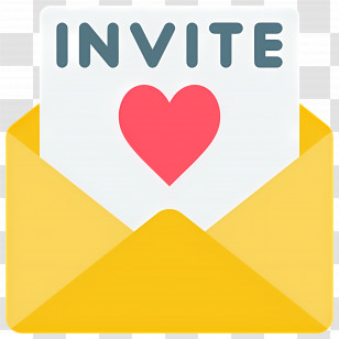 Invitation Letter - Heart Invitation Card Transparent PNG