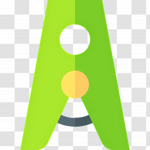 Clothes Peg - Green Clothespin For Laundry Transparent PNG