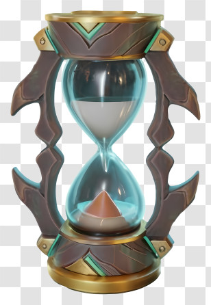 Clock - Elegant Decorative Hourglass With Intricate Design Transparent PNG
