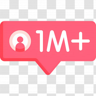 Instagram Follower - 1M+ Followers Icon Transparent PNG