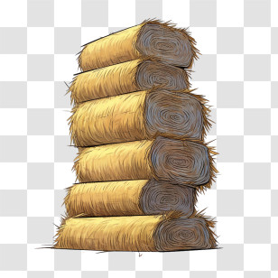 Hay Bale
 - Stacked Hay Bales Illustration Transparent PNG
