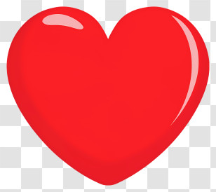 Cartoon - Red Heart Symbol Illustration Transparent PNG