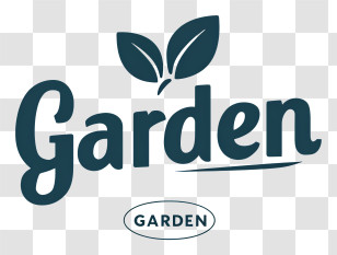 Garden Logo - Garden Logo With Leaf Design Transparent PNG