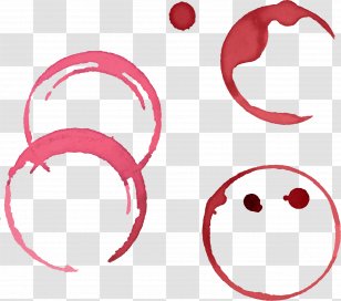 Wine Stain Icon - Smile - Vector Hand Painted Red Stains Transparent PNG