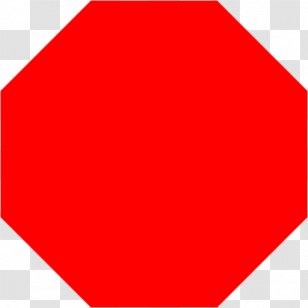 Red Octagon Shape Angle Clip Art - Polygon - Cliparts Transparent PNG