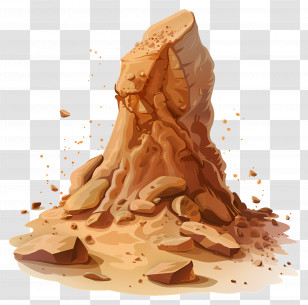 Sand Soil - Sandy Rock Formation Illustration Transparent PNG
