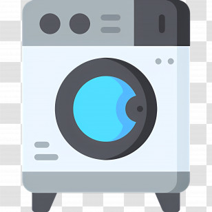 Clothes Washer - Modern Washing Machine Illustration Transparent PNG