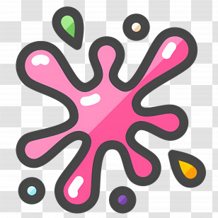 Paint Splash - Pink Paint Splash For Vibrant Creativity Transparent PNG