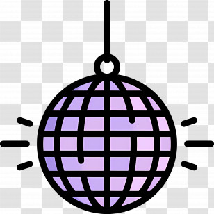 Mirror Ball - Disco Ball Icon Transparent PNG