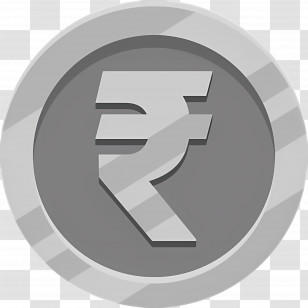 Indian Rupees - Silver Indian Rupee Coin Illustration Transparent PNG