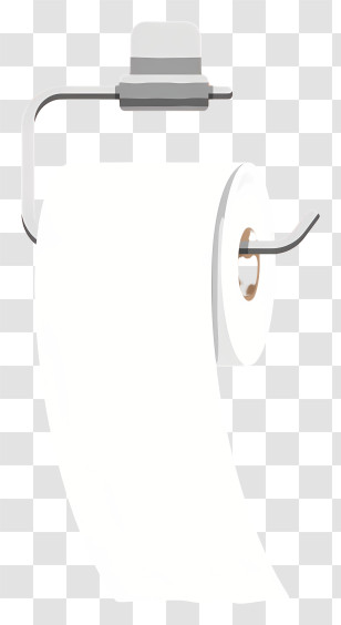 Toilet Tissue - Toilet Paper Roll On Holder Transparent PNG