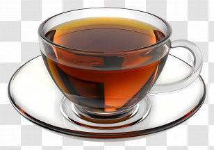 Black Tea - Transparent Glass Cup Of Tea Transparent PNG