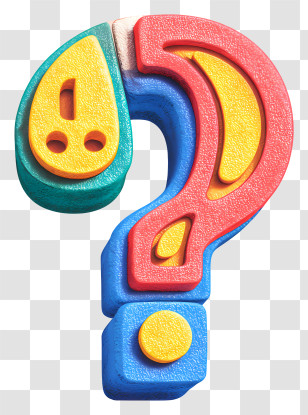 Question Mark - Colorful Question Mark Illustration Transparent PNG