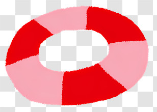 Icon - Red And Pink Life Buoy Transparent PNG