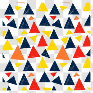 Abstract Background - Colorful Geometric Triangles Transparent PNG