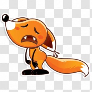 Sticker Telegram Canidae Fox Clip Art - Cunning Transparent PNG