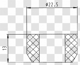 ISO 11446 Material Seal AC Power Plugs And Sockets - Triangle - Product Drawing Transparent PNG