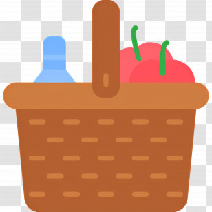 Food Gift Baskets - Picnic Basket With Food Transparent PNG