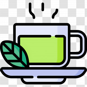 Hot Tea - Cup Of Green Tea Transparent PNG