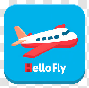 Hello Fly - HelloFly Travel App Icon Transparent PNG