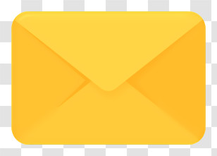 It - Yellow Envelope Icon Transparent PNG