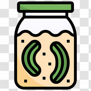 Pickle Jar - Jar Of Pickles With Green Lid Transparent PNG