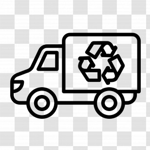 Recycle Car - Recycling Truck For Waste Management Transparent PNG